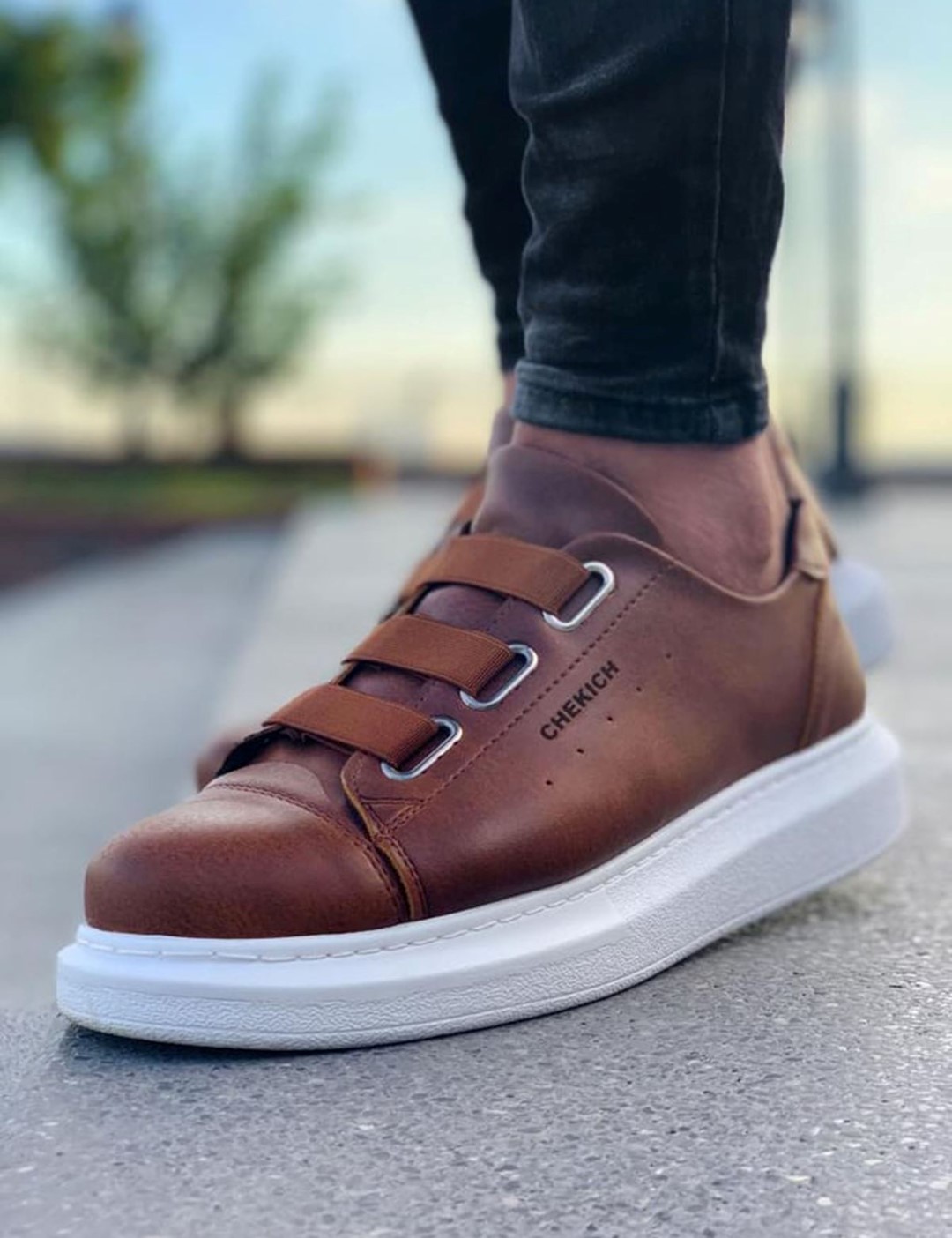 Ανδρικά ταμπά Casual Sneakers δερματίνη CH253T φωτογραφία